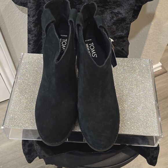 Toms Constance Heeled Boots- Black - Picture 10 of 10